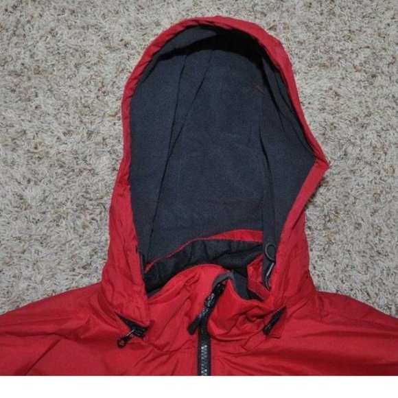 Mens Winter Jacket Hemisphere Red 2XL Wind Water Resistant Down Alt Fill Hooded - Picture 6 of 11